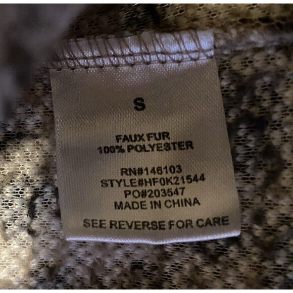 HIppie Rose Teddy Bear Sweater Womens Size Small Animal Print Pullover Fleece - Picture 6 of 11